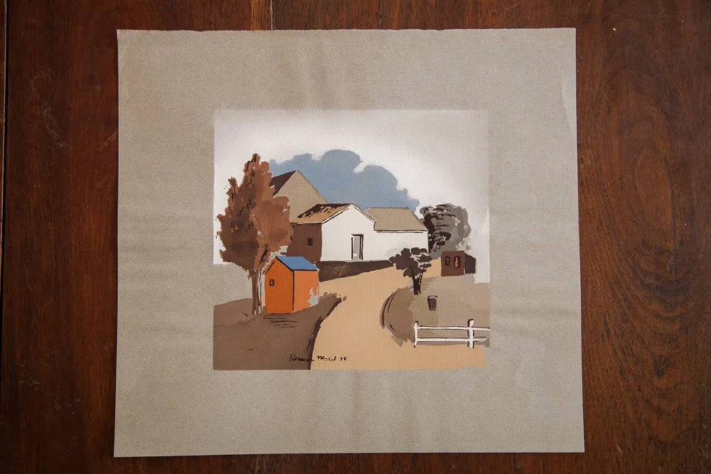Vintage White House Print