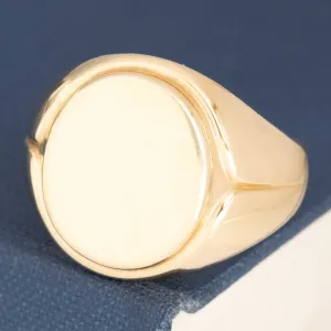 Vintage Yellow Gold Signet Ring by Tiffany & Co.