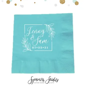 Wedding Napkin #28 - Monogram