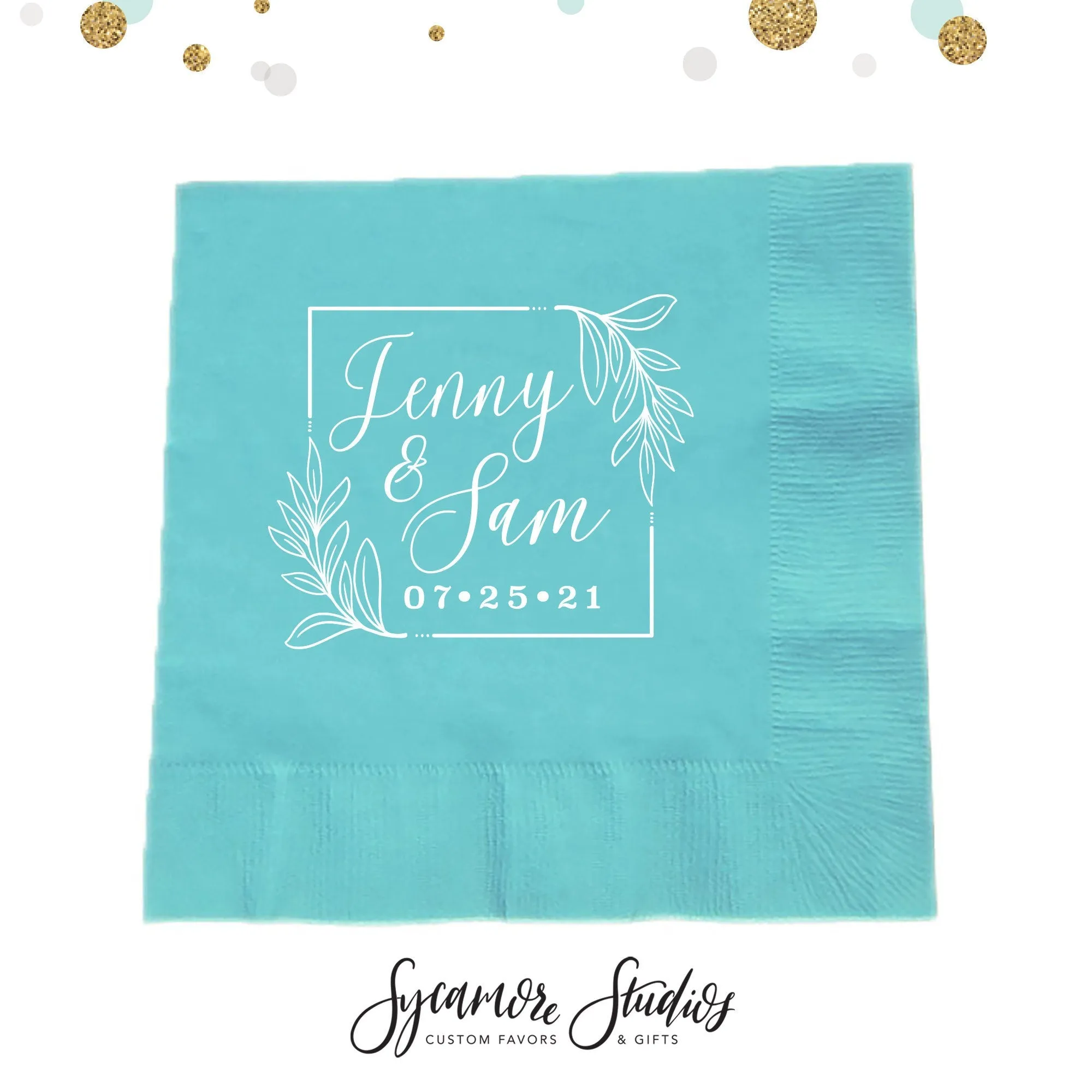 Wedding Napkin #28 - Monogram