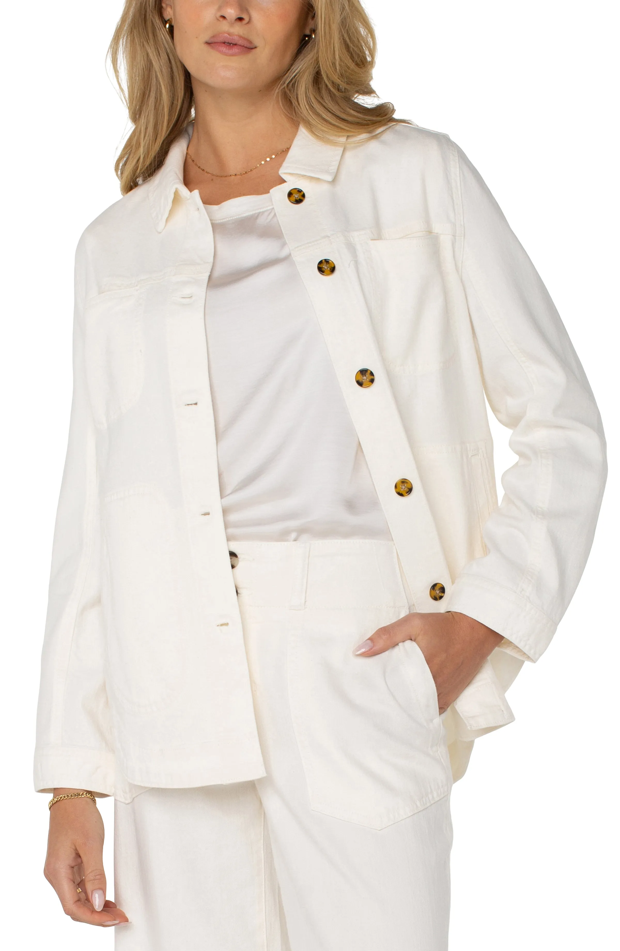Whipped Cream Shirt Jacket
