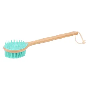 Wholesale Dual-Sided Large Silicone Turquoise Bath Brush