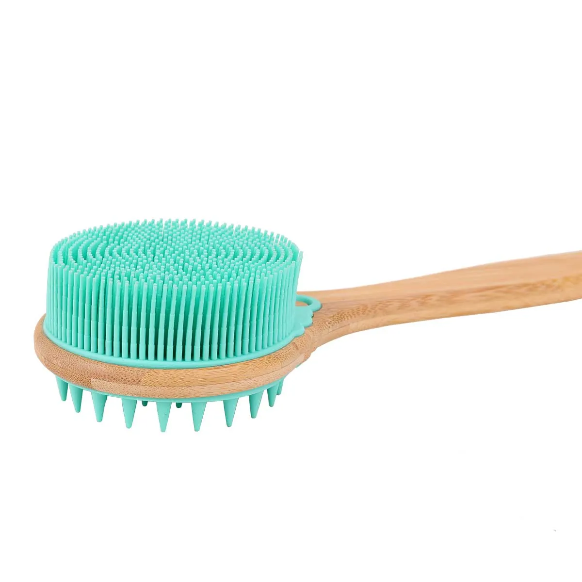 Wholesale Dual-Sided Large Silicone Turquoise Bath Brush