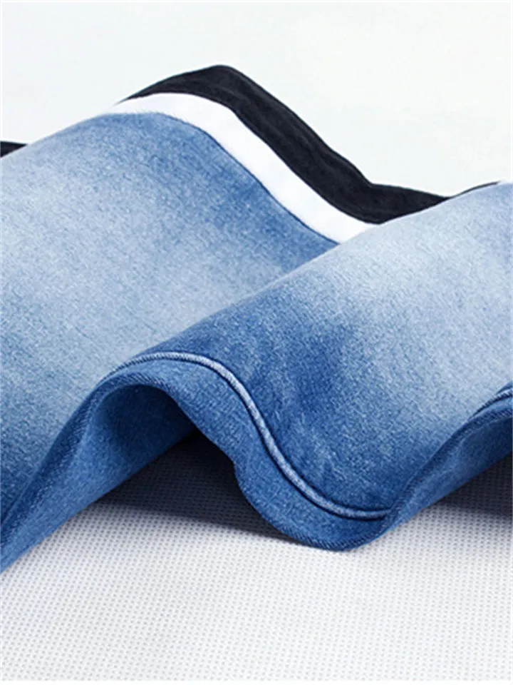 Women's Fashion Stretchy Fit Blue Denim Jeans for Summer Autumn