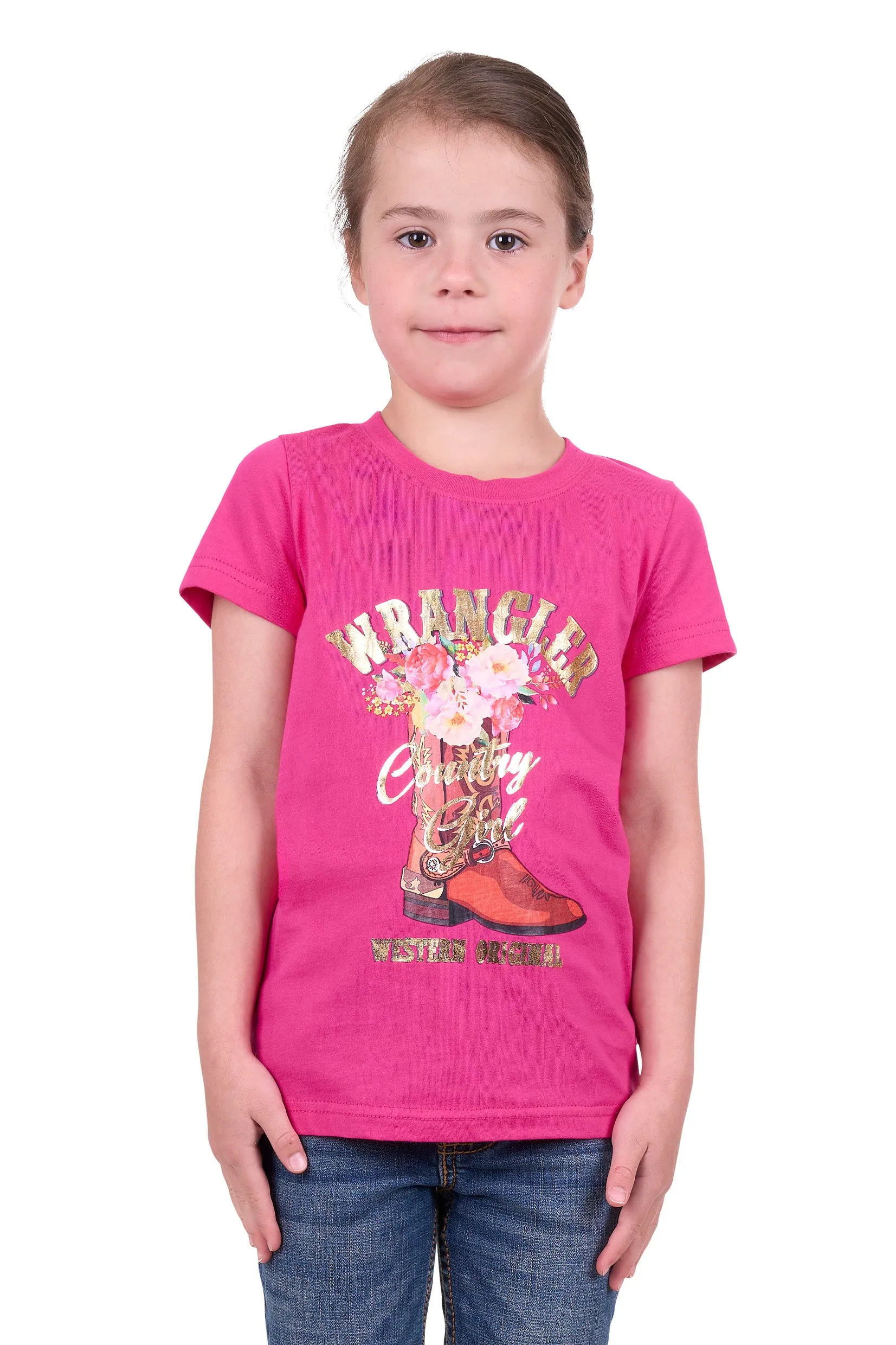 Wrangler Girls Penny SS Tee Pink