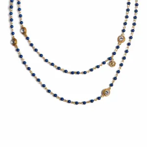 Wrap - 4mm Pearl Dark Lapis