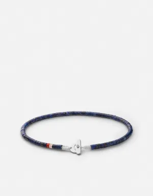 Zane Lapis Bracelet, Sterling Silver