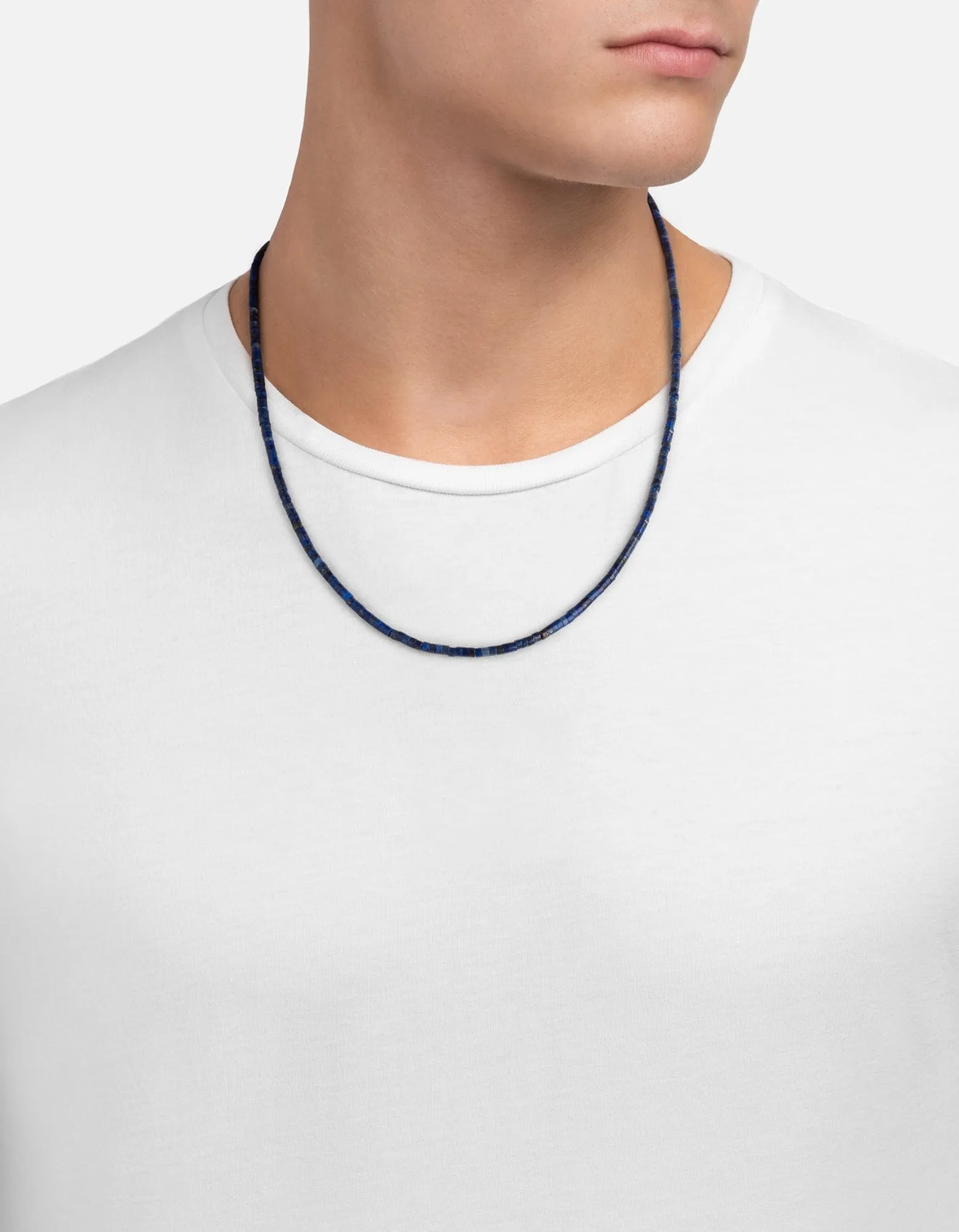 Zane Lapis Necklace, Sterling Silver