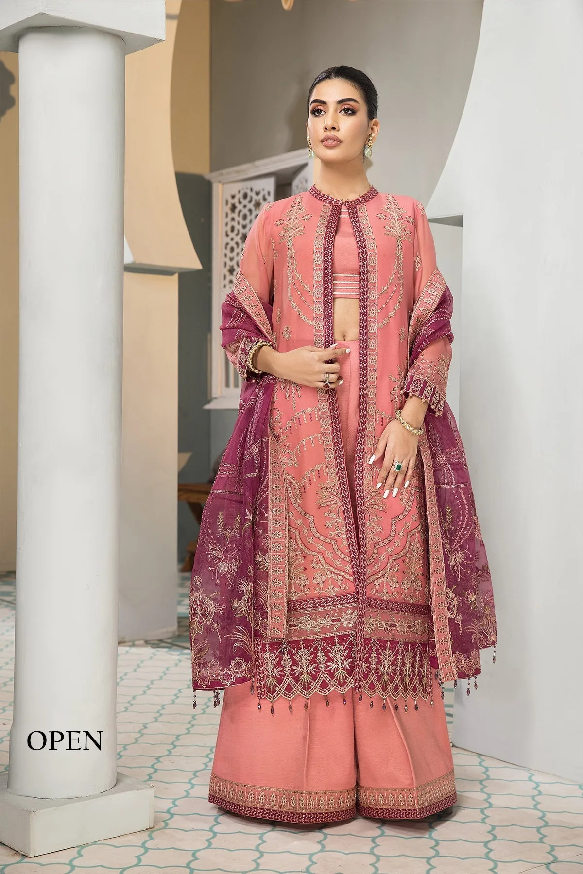 Zeina Alizeh Fashion Vasl-e-Meeras Festive Edition 2022 | Unstitched Embroidered Chiffon Suits