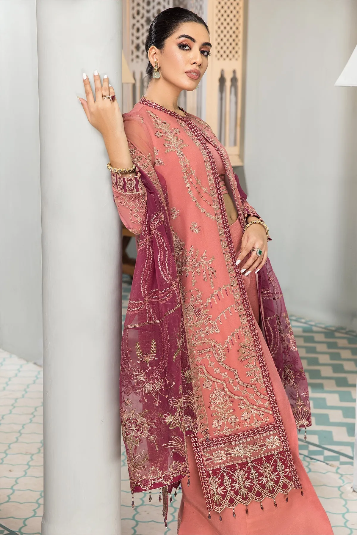 Zeina Alizeh Fashion Vasl-e-Meeras Festive Edition 2022 | Unstitched Embroidered Chiffon Suits