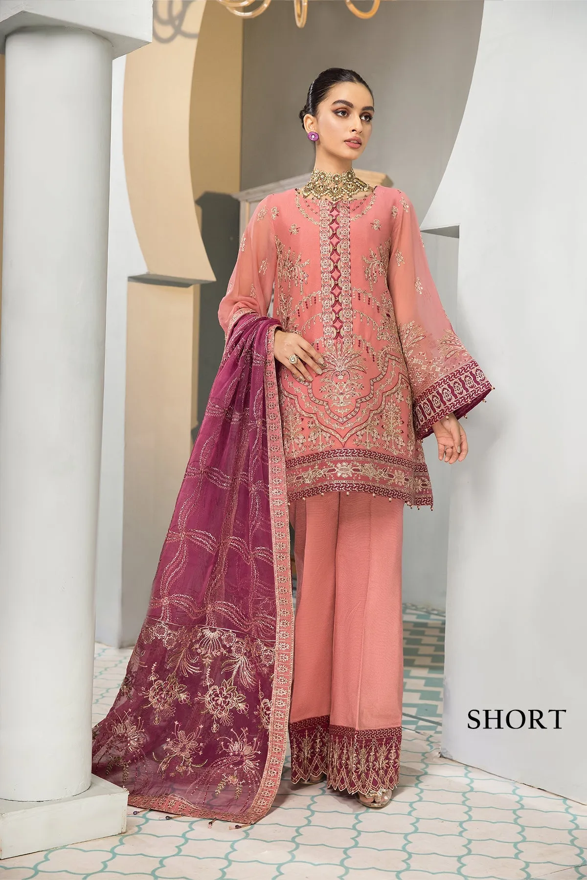 Zeina Alizeh Fashion Vasl-e-Meeras Festive Edition 2022 | Unstitched Embroidered Chiffon Suits