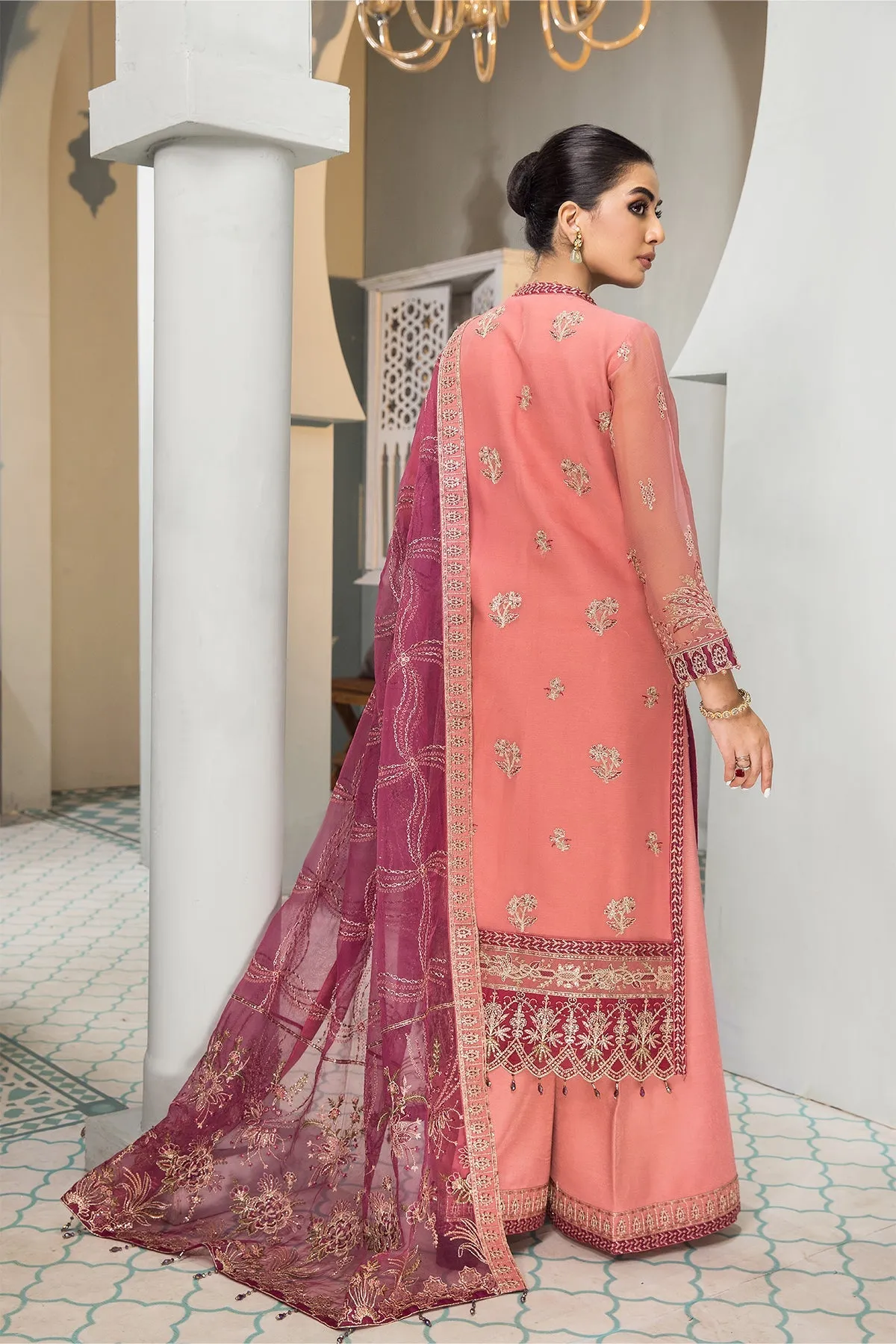 Zeina Alizeh Fashion Vasl-e-Meeras Festive Edition 2022 | Unstitched Embroidered Chiffon Suits