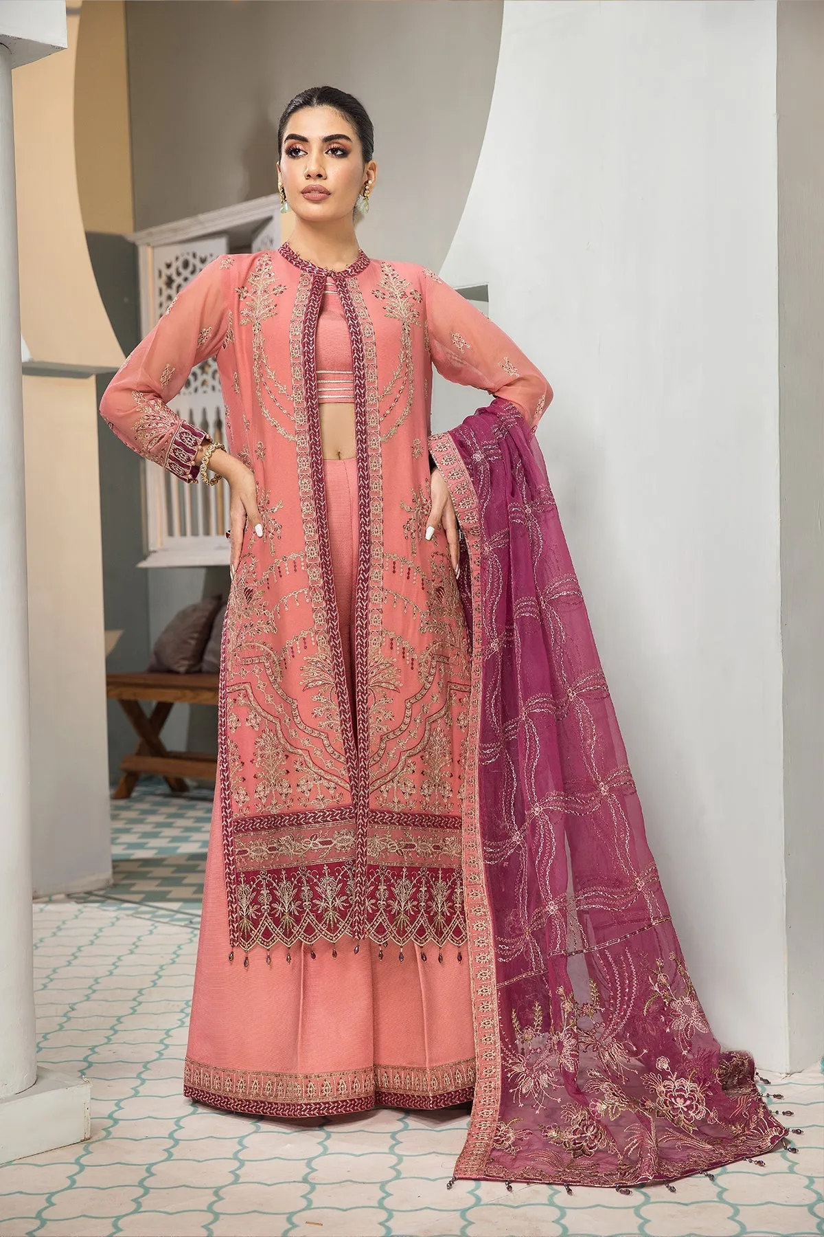Zeina Alizeh Fashion Vasl-e-Meeras Festive Edition 2022 | Unstitched Embroidered Chiffon Suits