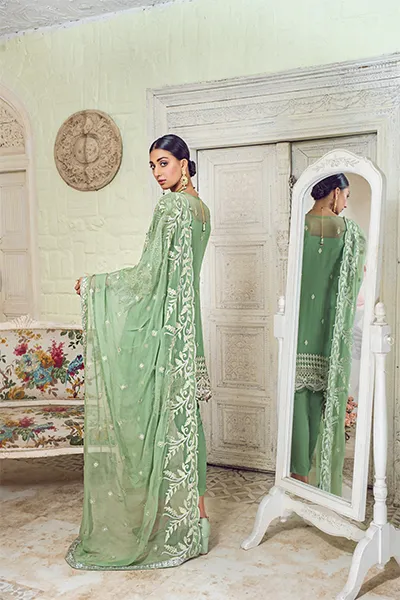 ZQ 5 | Zebtan Zarqon Luxury Bridal Collection Vol 6 2021 | Unstitched Embroidered Chiffon Suits